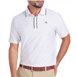 PUMA x Arnold Palmer Men's White Golf Polo Shirt Size L MATTR Stretch